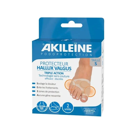 Akileïne Hallux Valgus Protector Triple Action TS 2uts