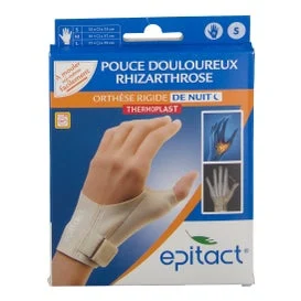 Epitact - Ortosi notturna rigida termoformabile Ortosi notturna rigida dolorosa Rhizartrose pollice della mano destra taglia S