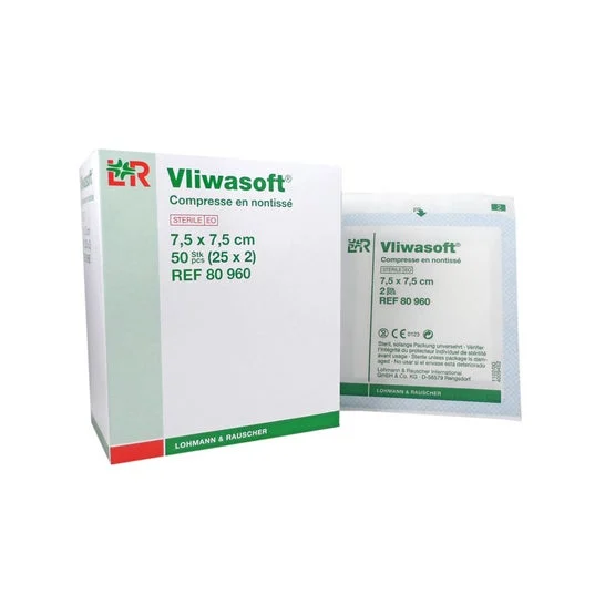 Lohmann & Rauscher Vliwasoft NT Sterile Compress 7,5x7,5cm 2x25 Bustine