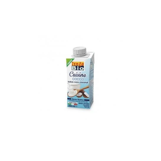 Isola Bio Latte di Cocco Crema di Cottura al Latte di Cocco Bio 200ml