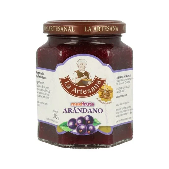 La Artesana marmellata di mirtilli non zuccherata 305g