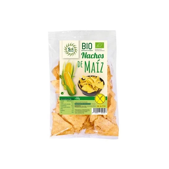 Sol Natural senza glutine naturale Nachos di mais 125g