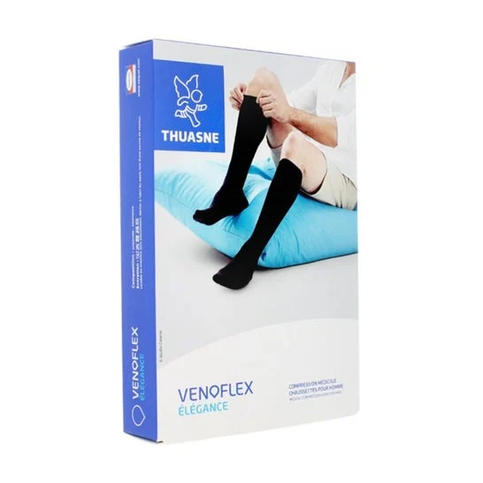 Thuasne Venoflex 2 Elégance Calcetín Hombre Negro T4-2N 1 Par