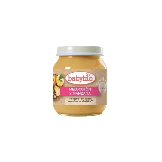 Babybio Vaso biologico alla pesca e mela 130g