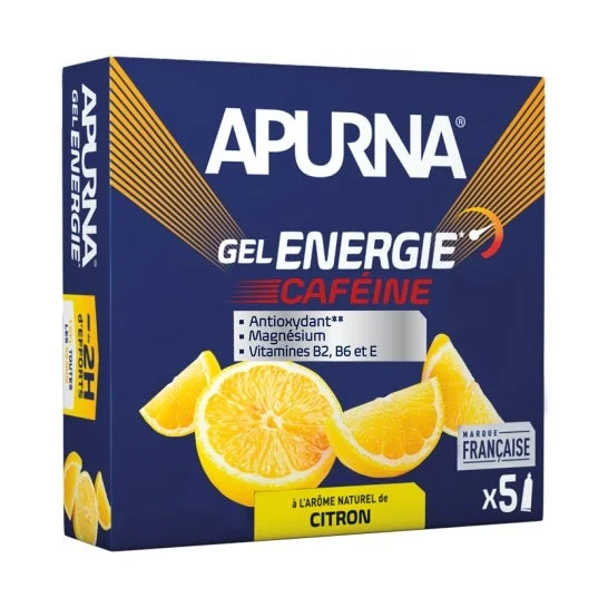 Apurna Gel Energetico Lemon Caffeine 5x35g