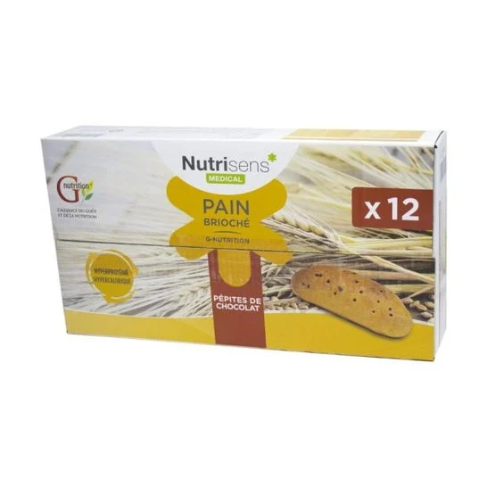 Nutrisens G-Nutrición Pane Brioche Pepite Cioccolato 12 Unità