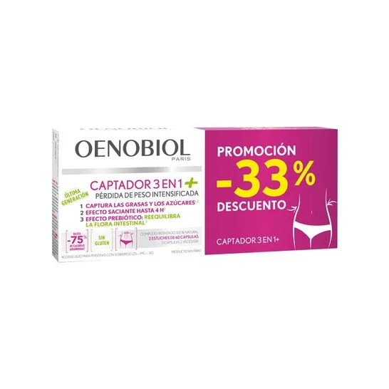 Oenobiol Captador 3 in 1 Plus 2x60caps