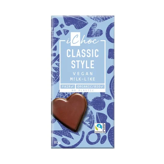 iChoc Classic Style Chocolate Vegan Milk-Like Bio 80g