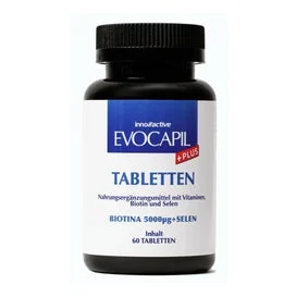 Evocapil Biotin 5000mcg 60 Tabletas