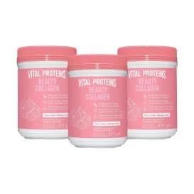 Vital Proteins Pack Beauty Collagen Péptidos de Colágeno Fresa Limón 3x271g