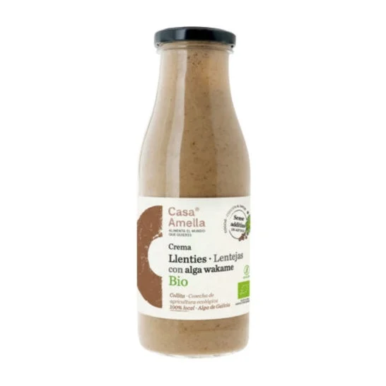 Casa Amella Crema Lentejas con Alga Wakame Eco 490ml