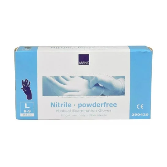 Abena Guanti Nitrile Senza Polvere Taglia L 100 Unità