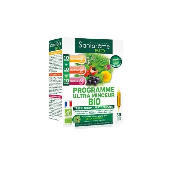 Programma Santarome Ultra Minceur Bio Minceur Bio 30 Ampolle De 10ml