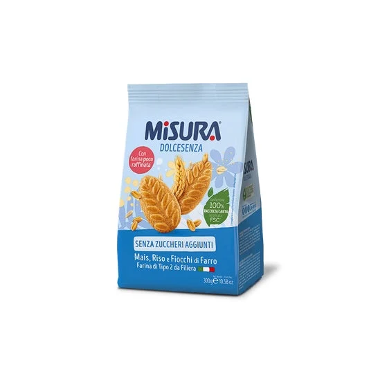Misura DolceSenza Galletas de Cereales Sin Azúcar 300g