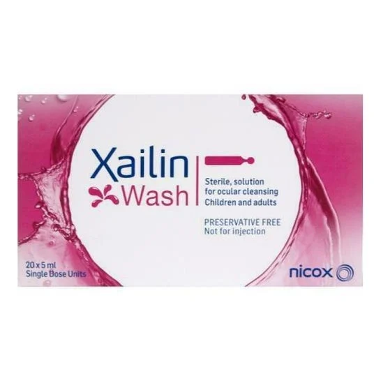 Nicox Xailin Wash Solution Stérile pour les Yeux 20uts