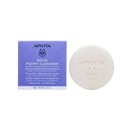Apivita Espuma Limpeza Suave Rosto e Olhos 80g