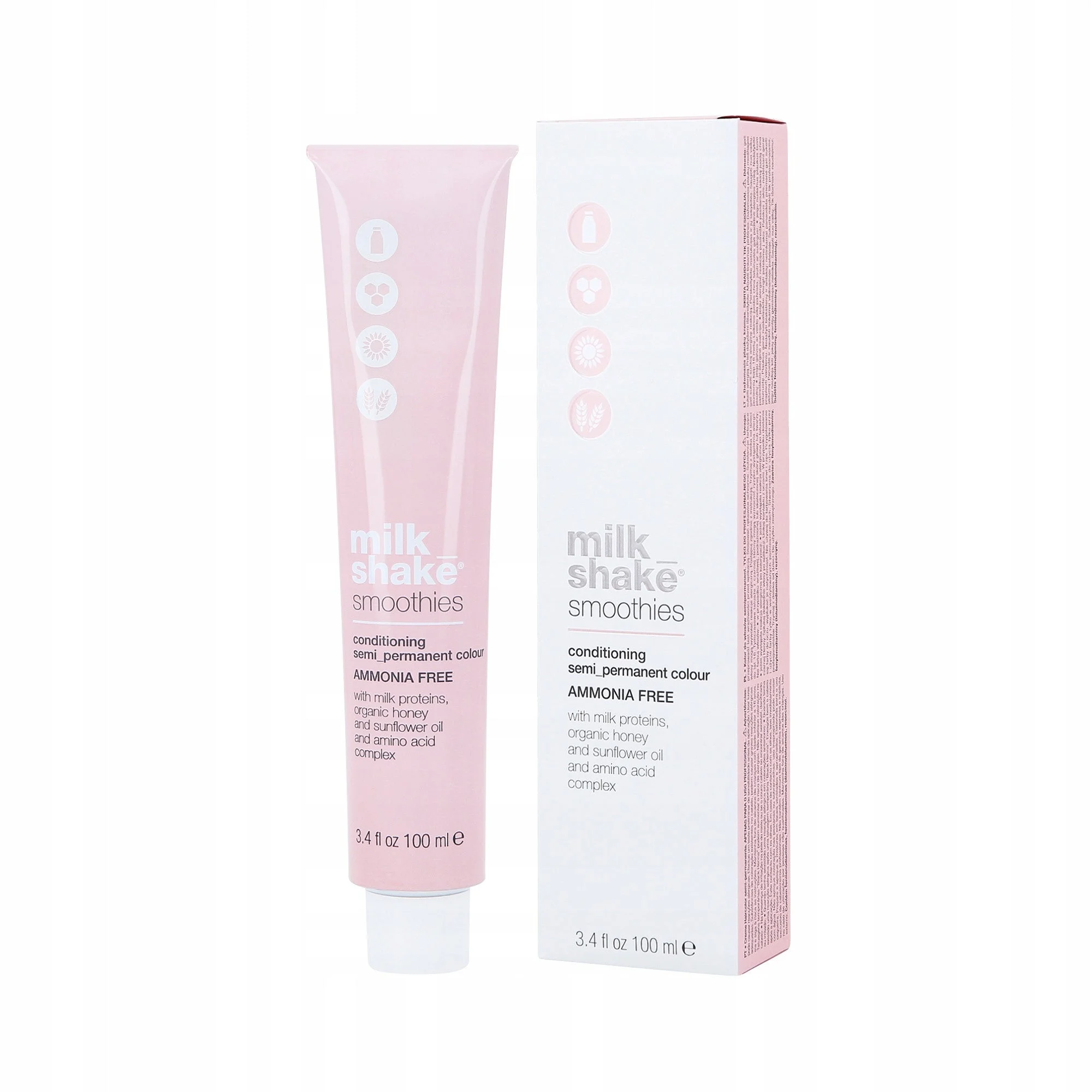 Tintura per capelli semipermanente Milk Shake Smoothie 100ml, tavolozza colori 4.4 | 4C || Bronzo Rame Medio