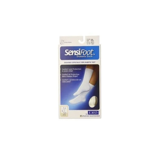 Calzino normale a piede sensibile colore bianco T-M 1ud