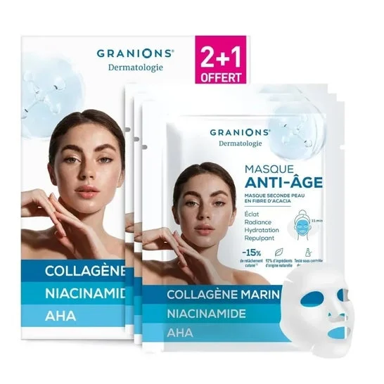 Granions Mascarilla Segunda Piel Anti-Edad 3x22 ml
