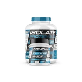 MuscleFit Pack Isolate 2kg Chocolate Blanco + Creatina 300g + Shaker