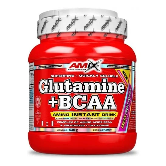 Amix Glutamine+BCAA Frutas del Bosque 530g