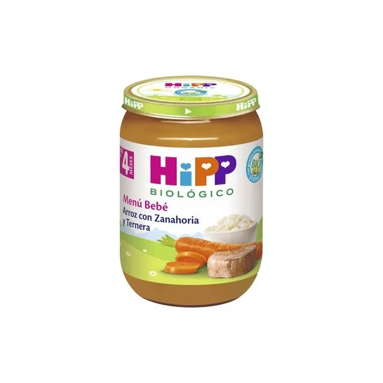 Hipp Riso E Carote E Manzo Potito Bio +4M 190g