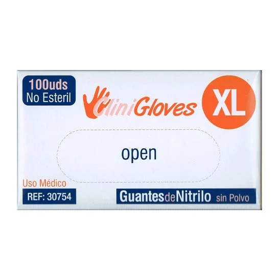 CliniGloves Guanti di Nitrile Senza Polvere 100 Unità
