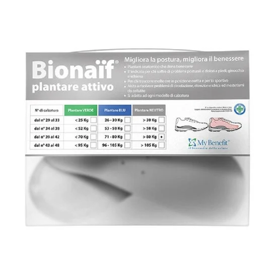 Bionaïf Plantilla Activa Neutro Medida del 34 al 38 1 Par