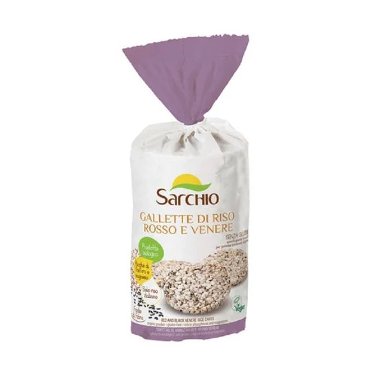 Sarchio Tortitas Arroz Rojo y Negro Integral Sin Gluten 100g