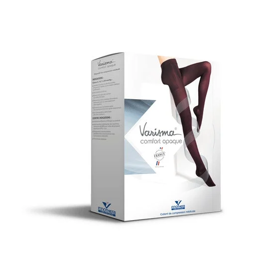 Varisma 2 Comfort Coton Calza Opaco Nero Taglia C2 1 Paio