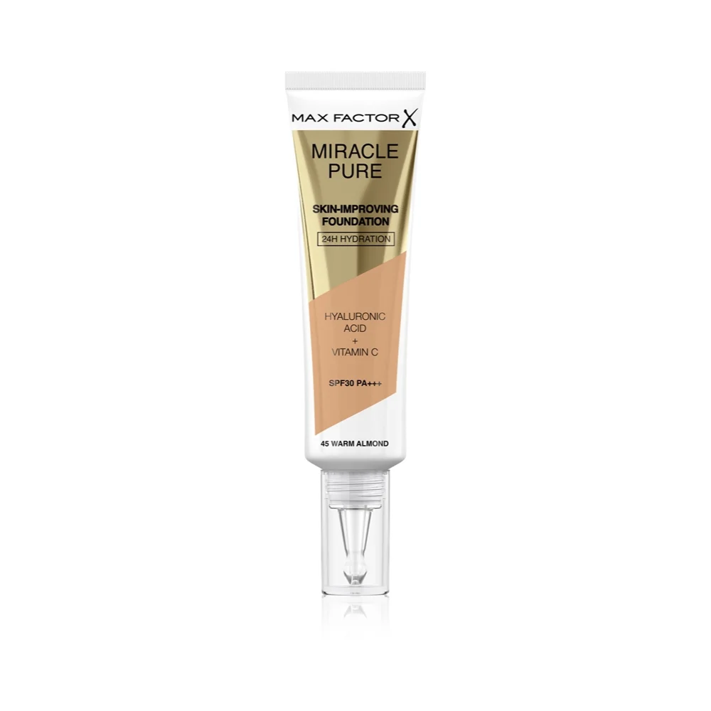 Trucco idratante Miracle Pure (Fondotinta Miglioratore della Pelle) 30 ml - Tonalità: 45 Warm Almond