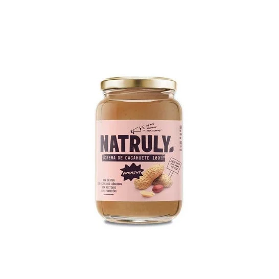 Natruly Burro di Arachidi Crunchy Sin Gluten 500g