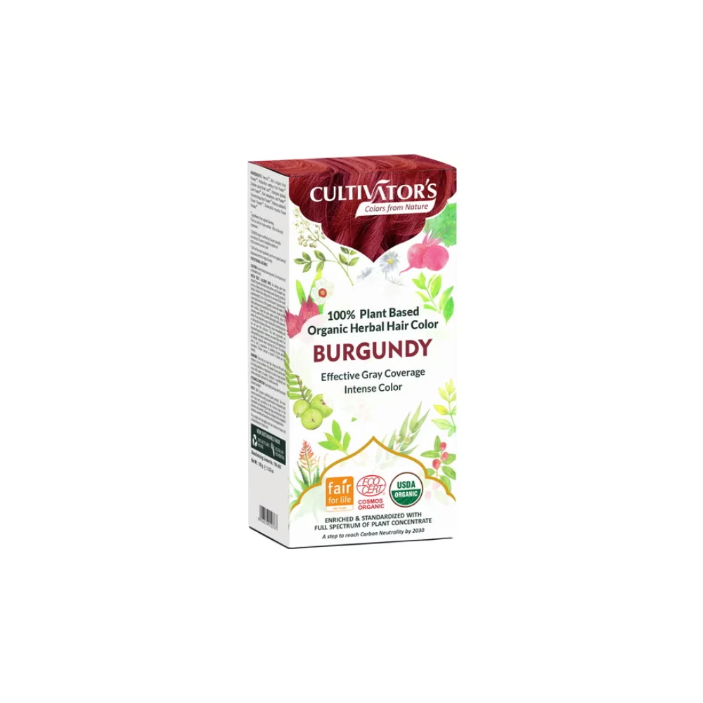 Cultivator's Colore Capelli alle Erbe Borgogna, 100 g
