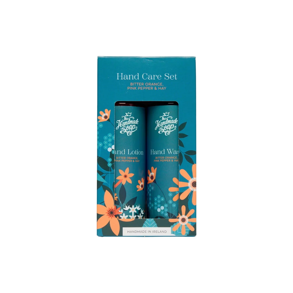 The handmade soap company Set per la cura delle mani - Lavabile a mano e lozione per le mani, Arancia Amara e Pepe Rosa