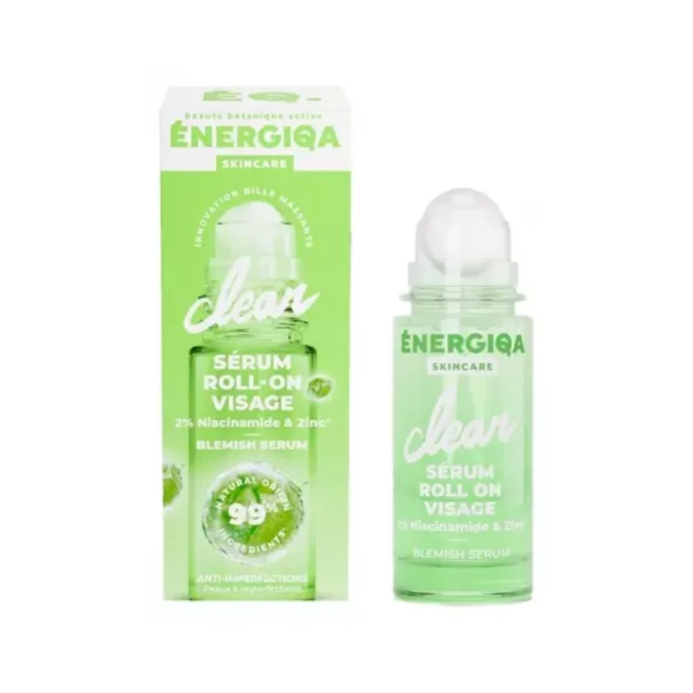 Energiqa Skincare Siero Roll On Viso Clear 2% Niacinamide & Zinco 30ml
