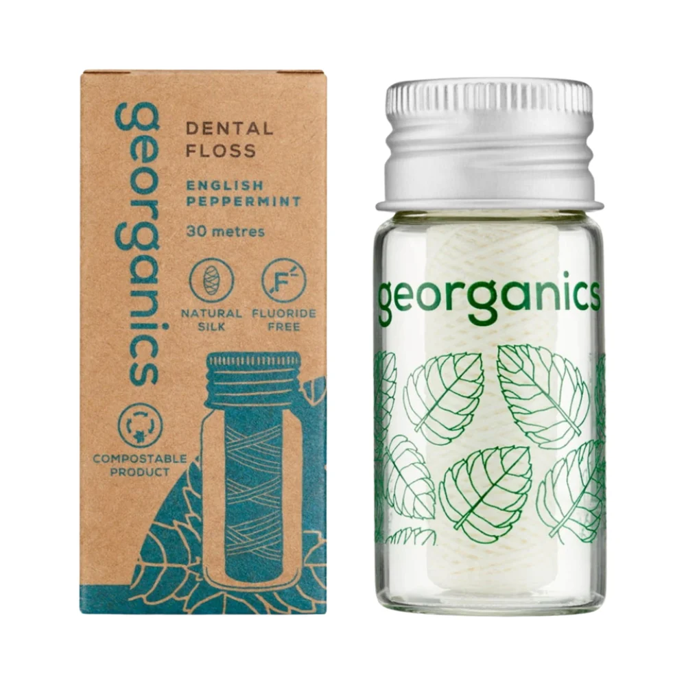 georganics Filo interdentale menta piperita inglese