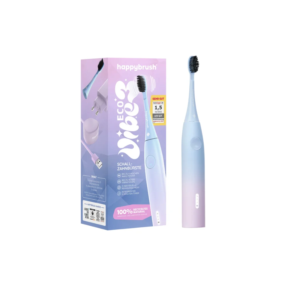happybrush Eco VIBE 3 - Starter Kit Sunrise