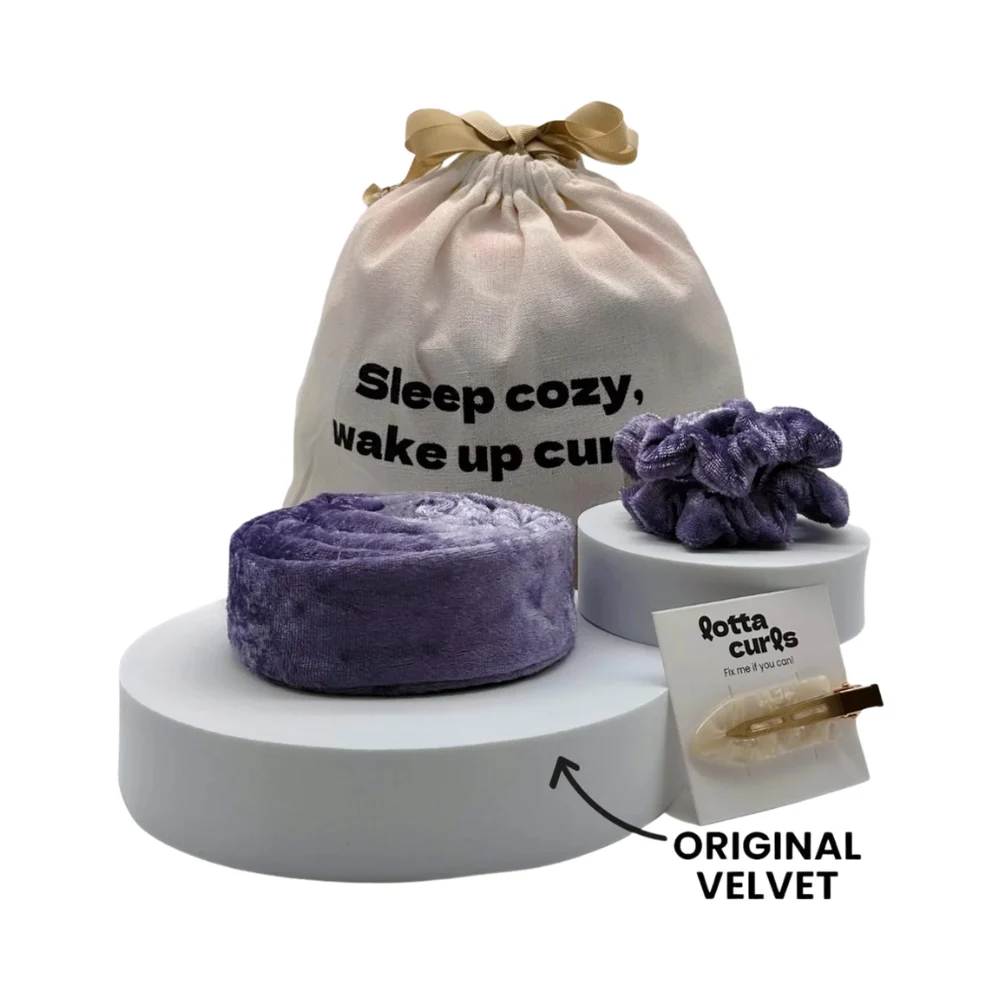 Lotta Set Arricciacapelli Original Velvet, Bright Violet