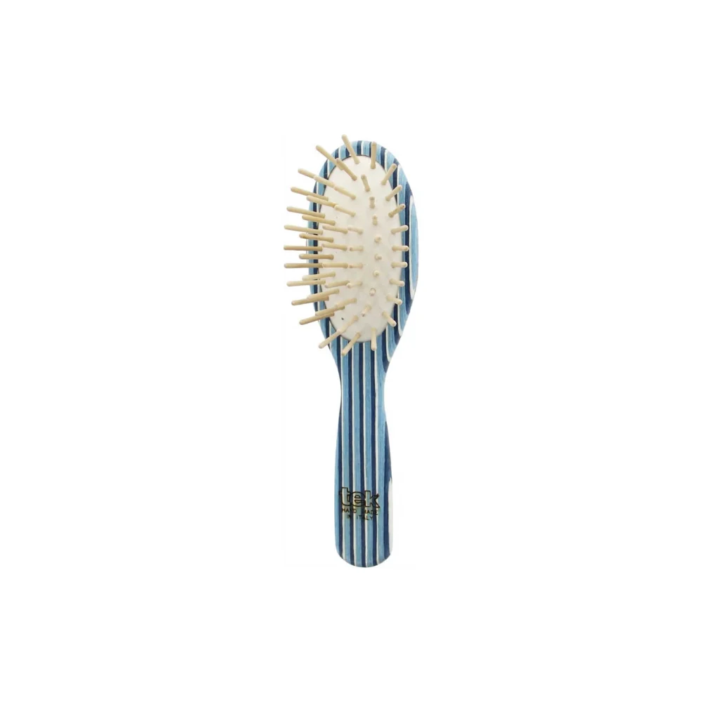 Tek Spazzola Ovale Piccola, Bianco/Azzurro/Blu