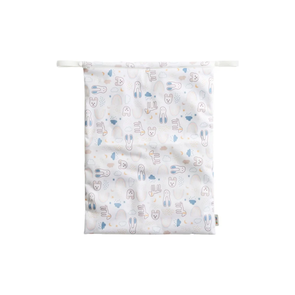 Vimse Wet Borsa, Grande, White Teddy