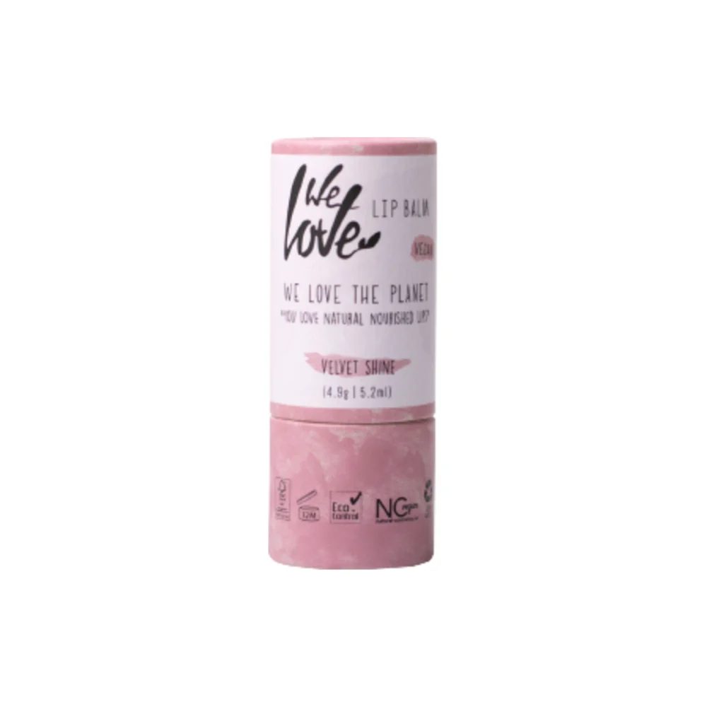 We Love The Planet Balsamo Labbra, Velvet Shine, Vegan (4,90 G)
