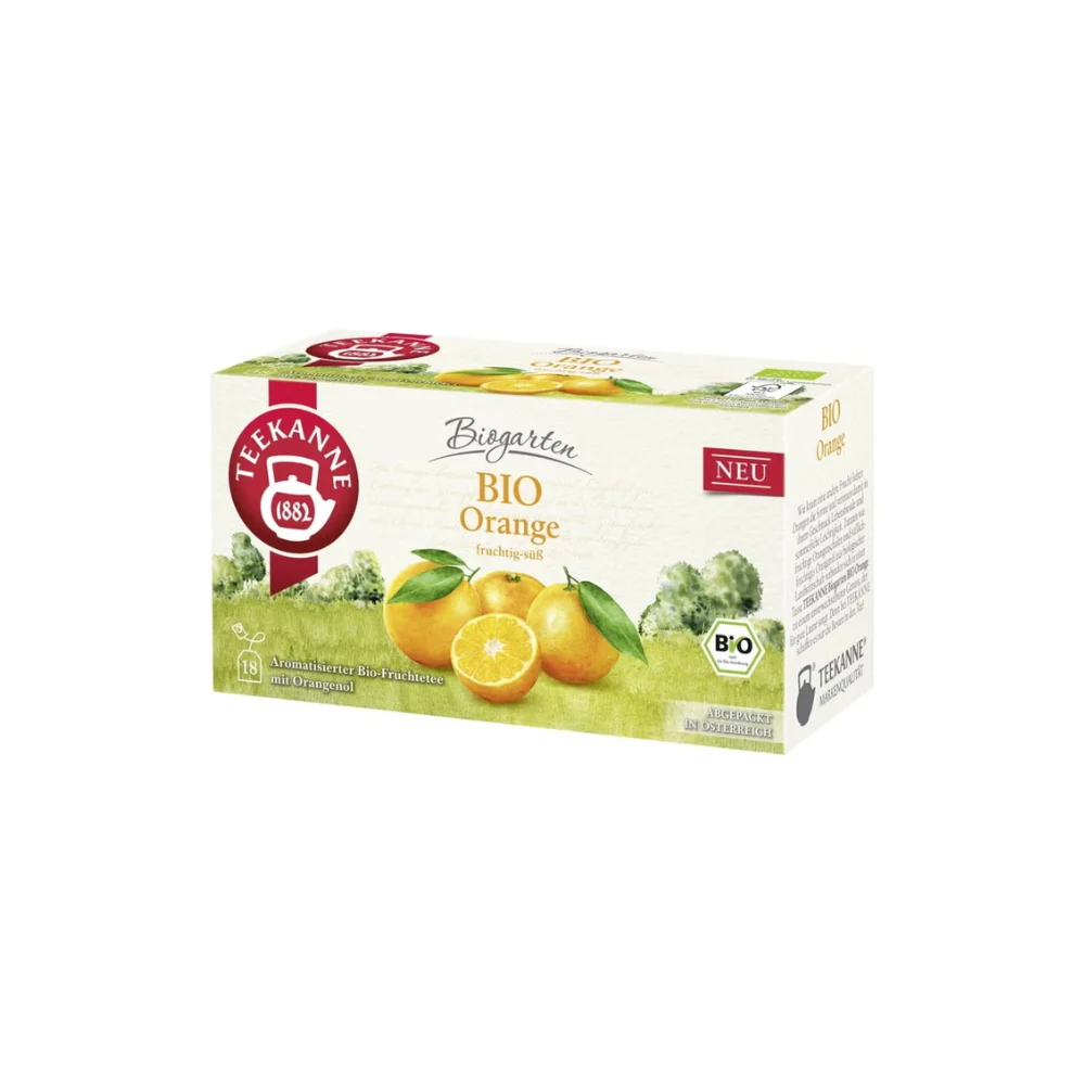 Teekanne Biogarten - Tisana Bio all'Arancia, 18 bustine a doppia camera (41 g)
