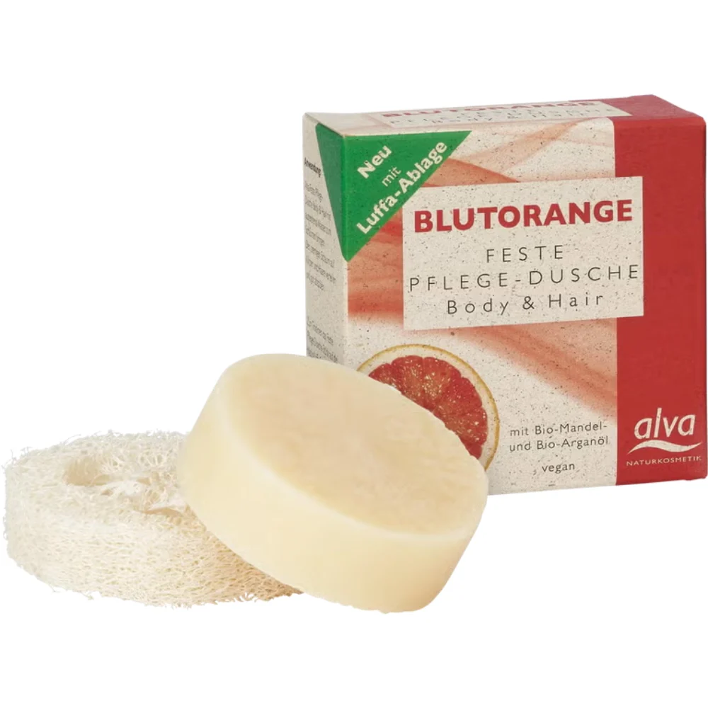 Alva Gel Doccia Solido per Corpo e Capelli all'Arancia Rossa 60 g