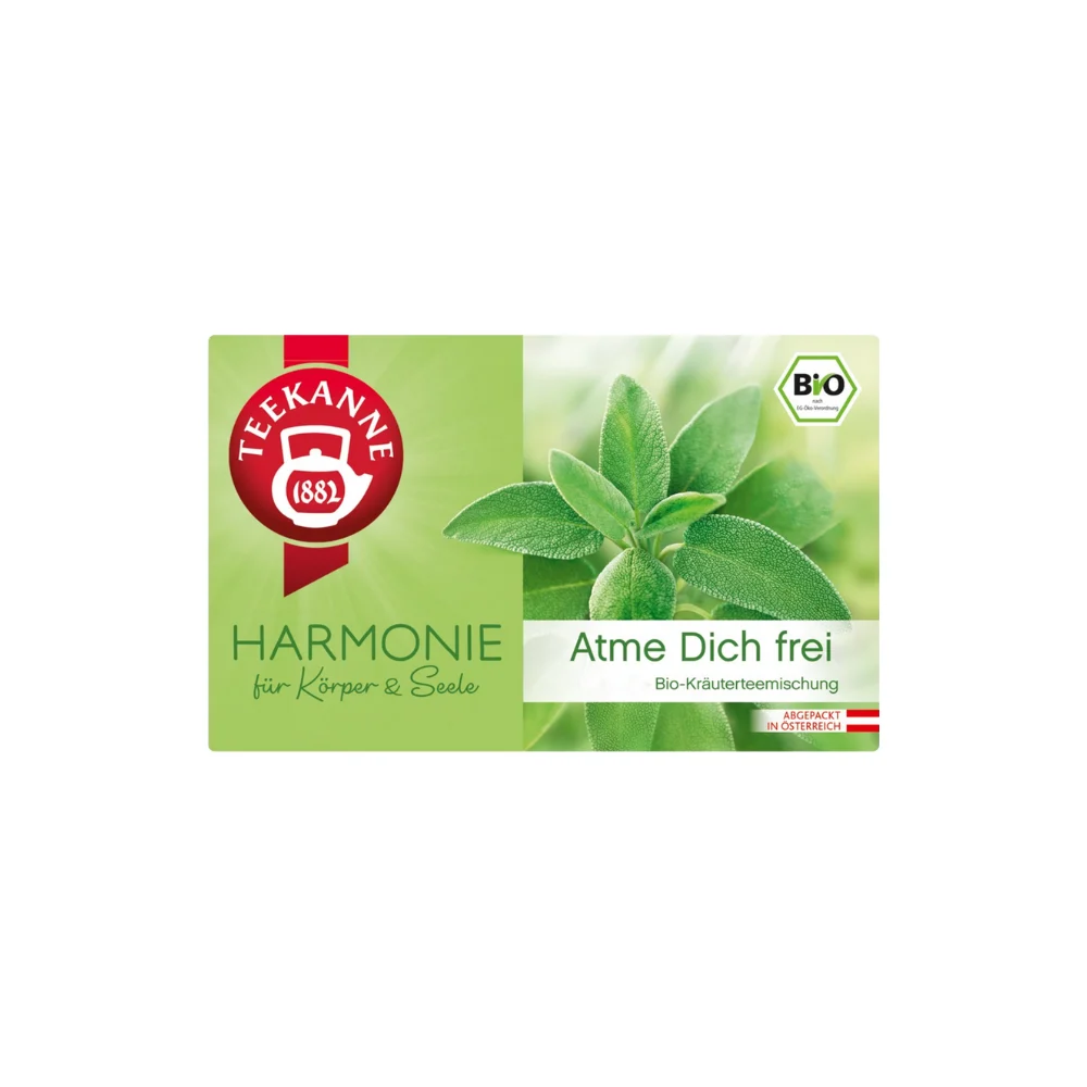 Teekanne Tisana Bio - Armonia per Corpo e Mente, Respiro libero (20 bustine a doppia fotocamera) (40 g)