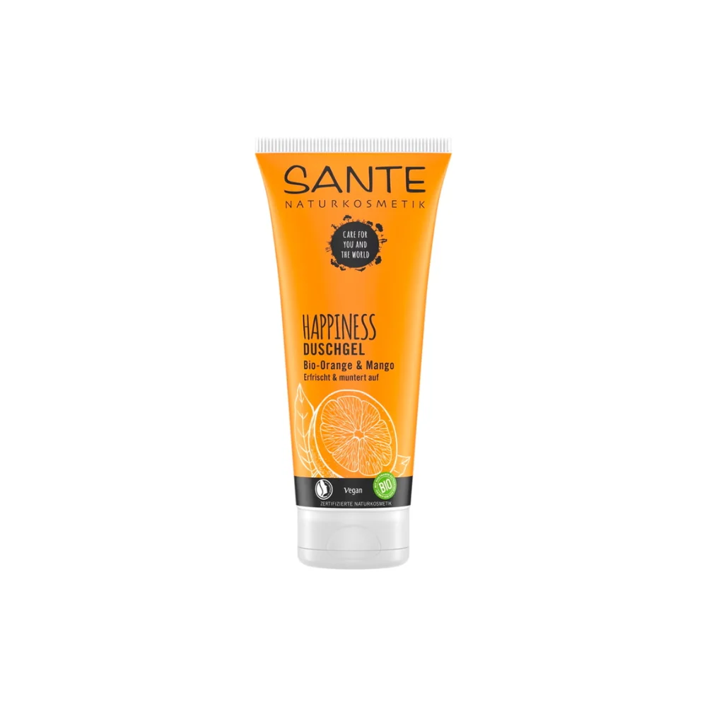 Sante HAPPINESS Gel Doccia Bio-Arancia & Mango, 200 ml