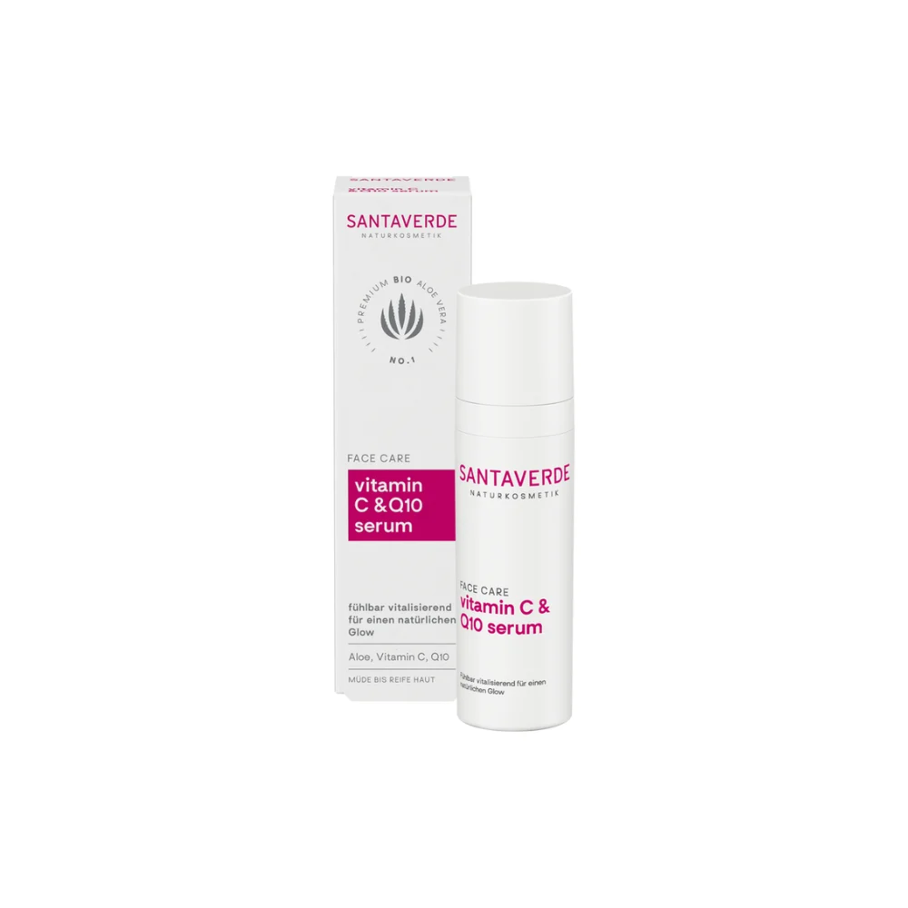 Santaverde Siero alla Vitamina C e Q10 per la cura del viso, 30 ml