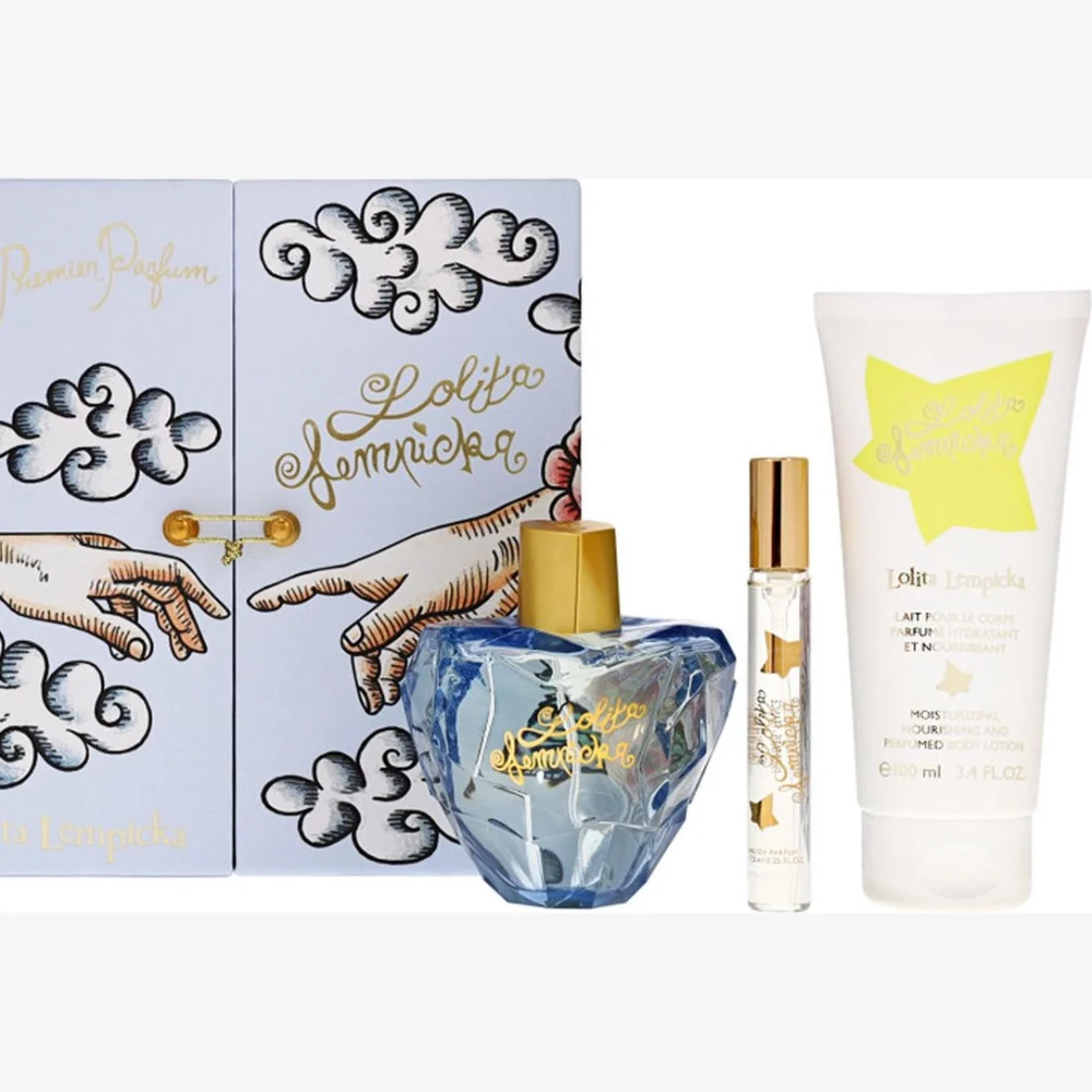 Coffret Set Lolita Lempicka: Le Parfum Eau De Parfum da donna 100 ml + Le Parfum Latte Corpo Idratante 75 ml + Le Parfum Eau De Parfum da donna 5 ml