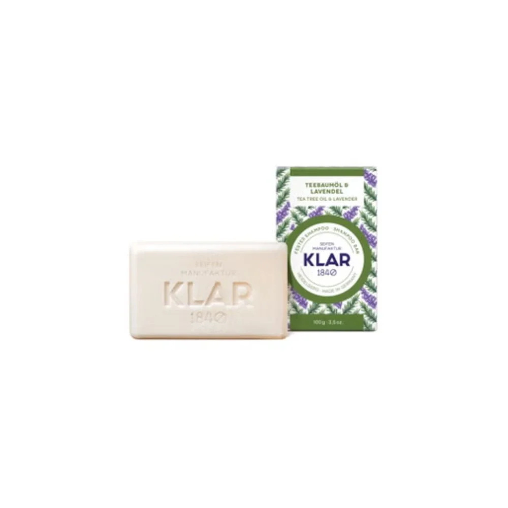 Klar Shampoo Solido Tea Tree e Lavanda 100 g