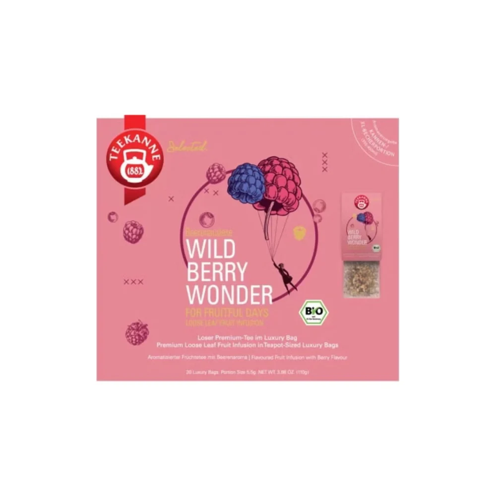 Teekanne Borsa Bio Luxury - Wild Berry Wonder, 20 bustine (110 g)