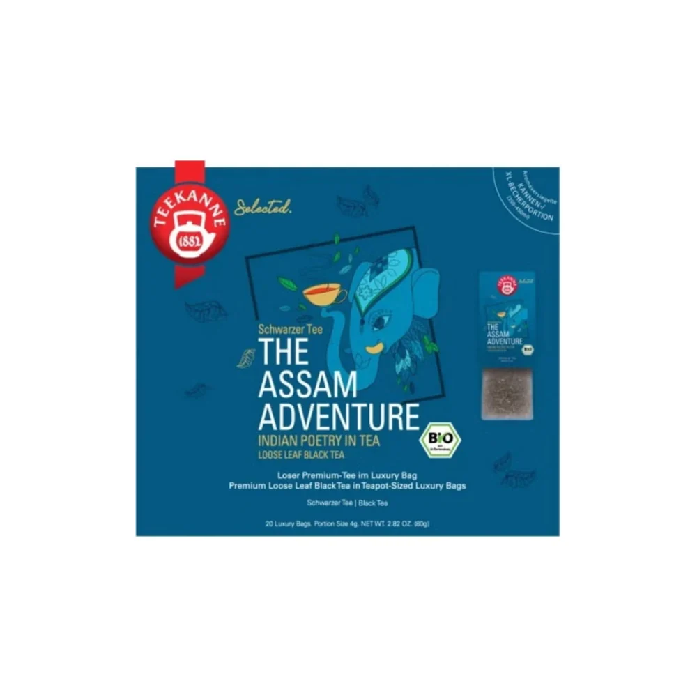 Teekanne Borsa Bio Luxury - Assam Adventure, 20 bustine (80 g)
